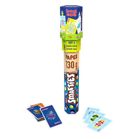 Smarties Carte de voyage géante en forme d'hexatube, 130 g