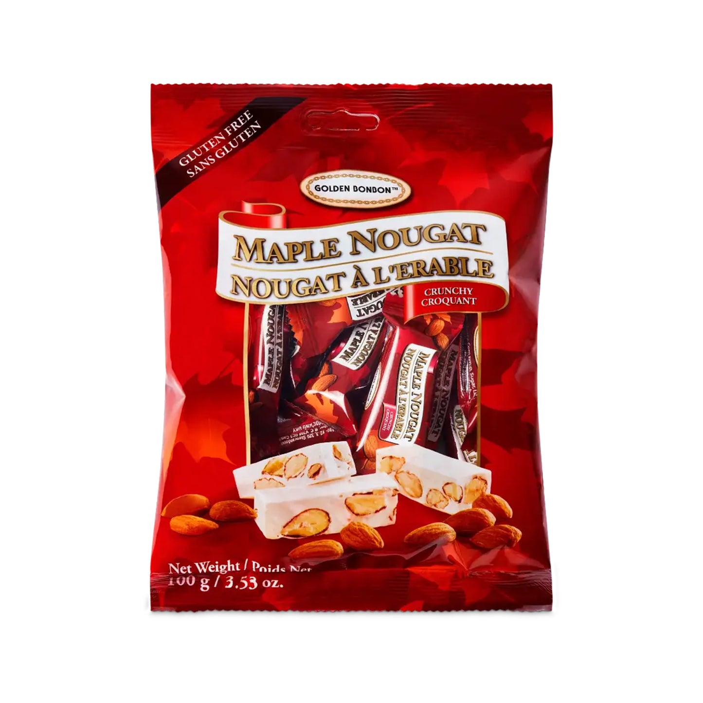 Canada True Crunchy Maple Nougat 100g bag