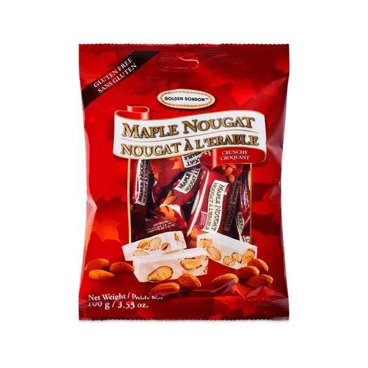 Canada True Crunchy Maple Nougat 100g bag
