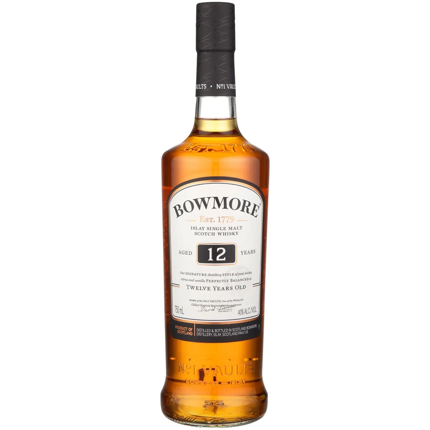 Bowmore 12 ans Single Malt Islay 750ml