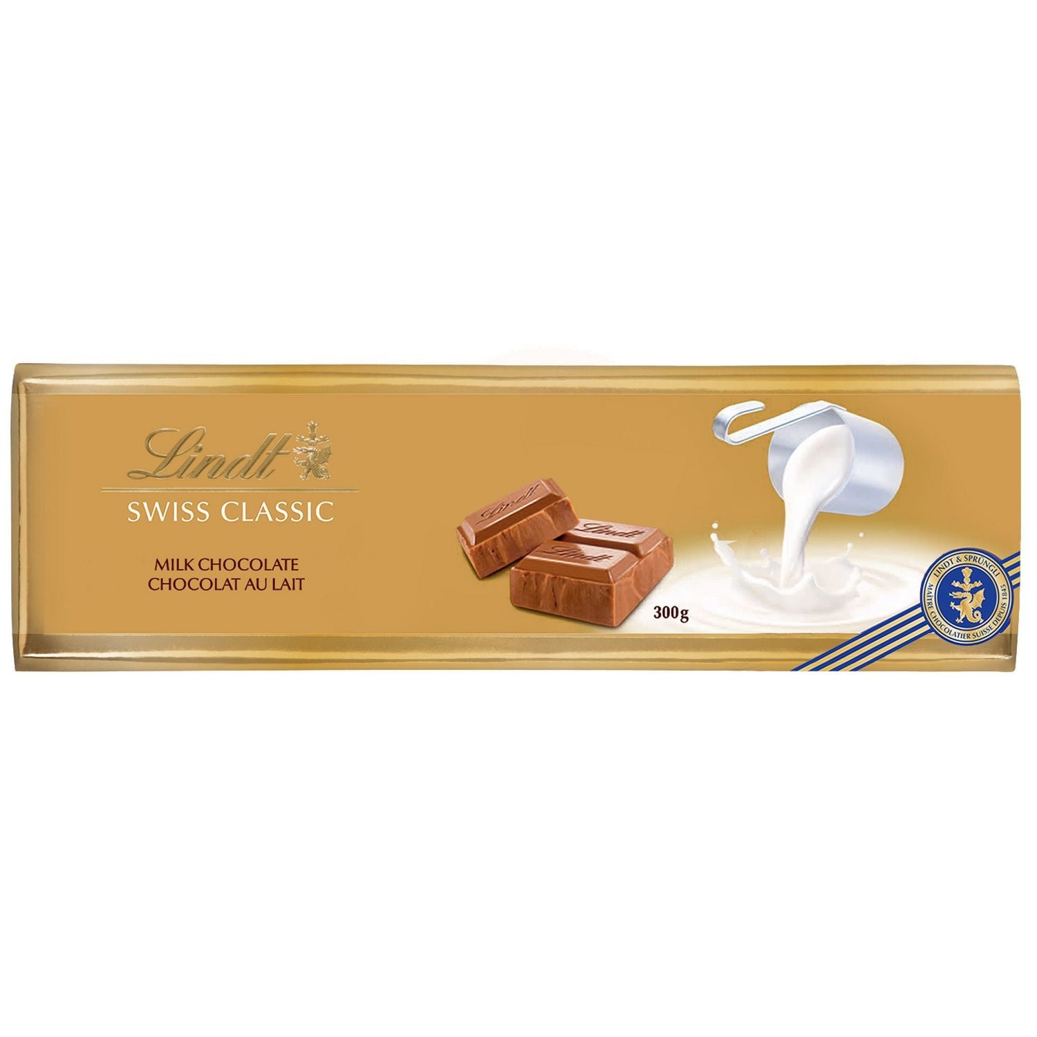 Lindt Swiss Gold Milk Chocolate Bar 300g