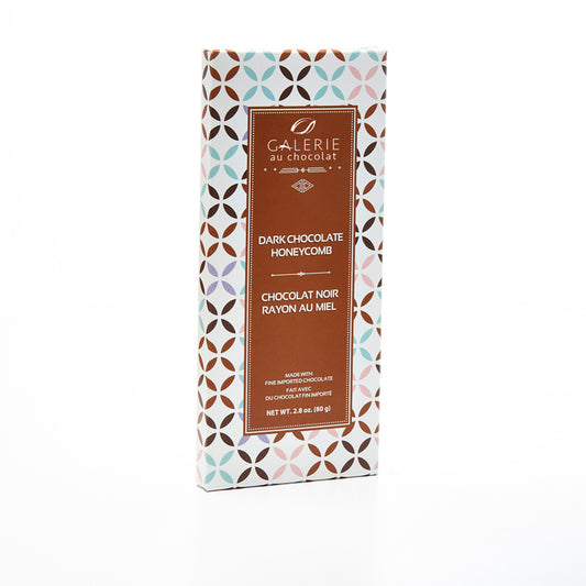 Galerie au Chocolat Tablette de chocolat noir et miel 80g