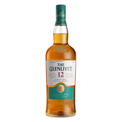 The Glenlivet 12 Year Old Single Malt Scotch Whisky 1L